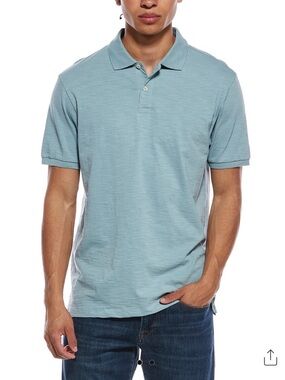 Scotch & Soda Light Blue Slub Polo